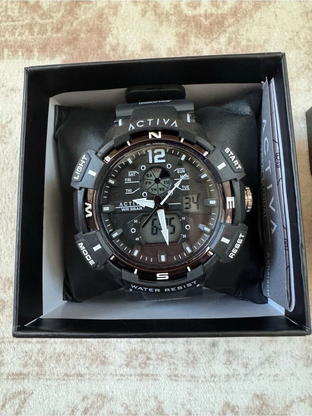 Activa X Invicta Digital Men’s Watch, 53mm - Black (New in box)